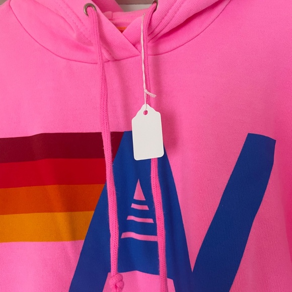 Aviator Nation neon pink hoodie - Picture 3 of 5